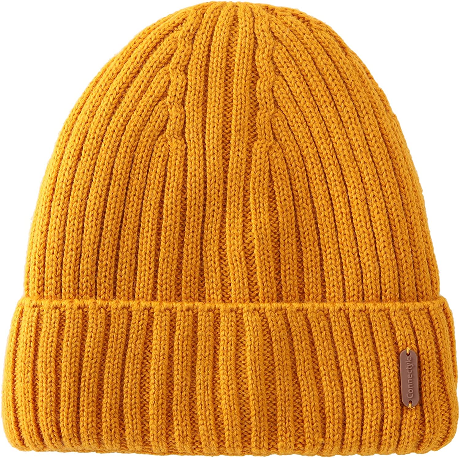 Connectyle Classic Men's Warm Winter Hats Thick Knit Cuff Beanie Cap with Lining - Image 7